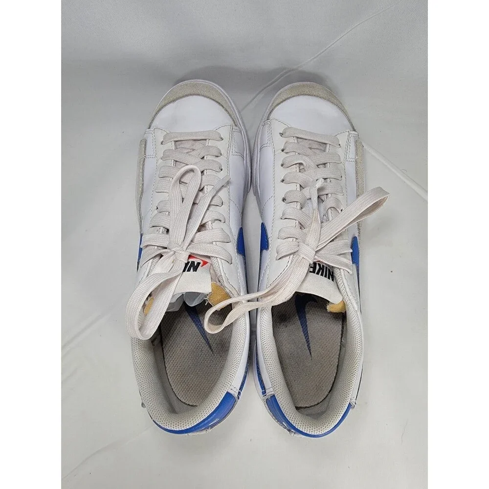 Nike Blazer Platform Low White/Game Royal Shoes Womens Size 7 US DJ0292-107